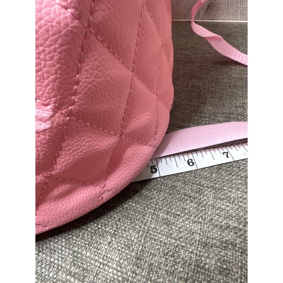 Car Seat Back Organizer PU Leather Quilted Pink Hanging Storage Pocket Holder - Picture 6 of 6